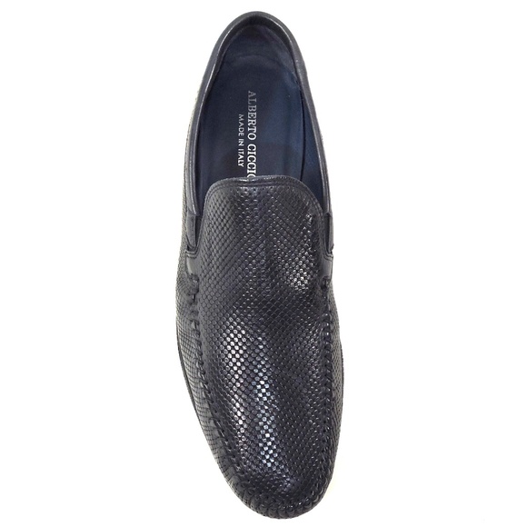ALBERTO CICCIOLI ?? MEN\'S NAVY BLUE SOFT LEATHER COMFORT LOAFERS main image 5